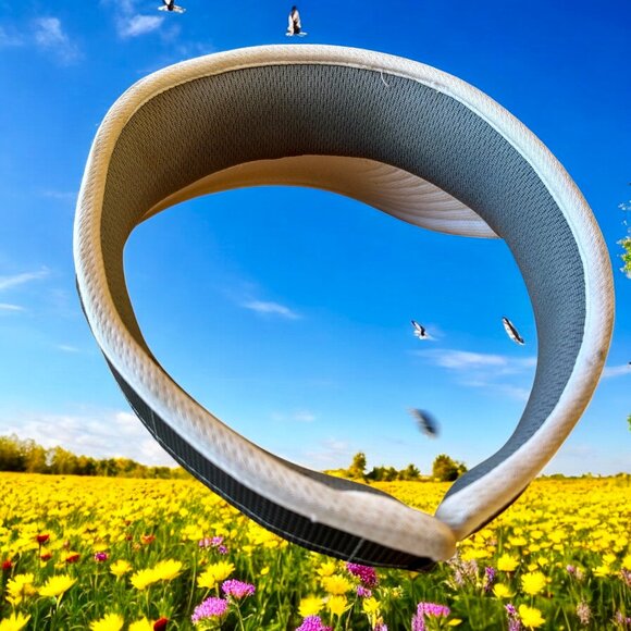 Adidas Sun Visor Hat CLIMALITE Gray Embroidered Logo CLAMP ARMS Unisex - Picture 6 of 11